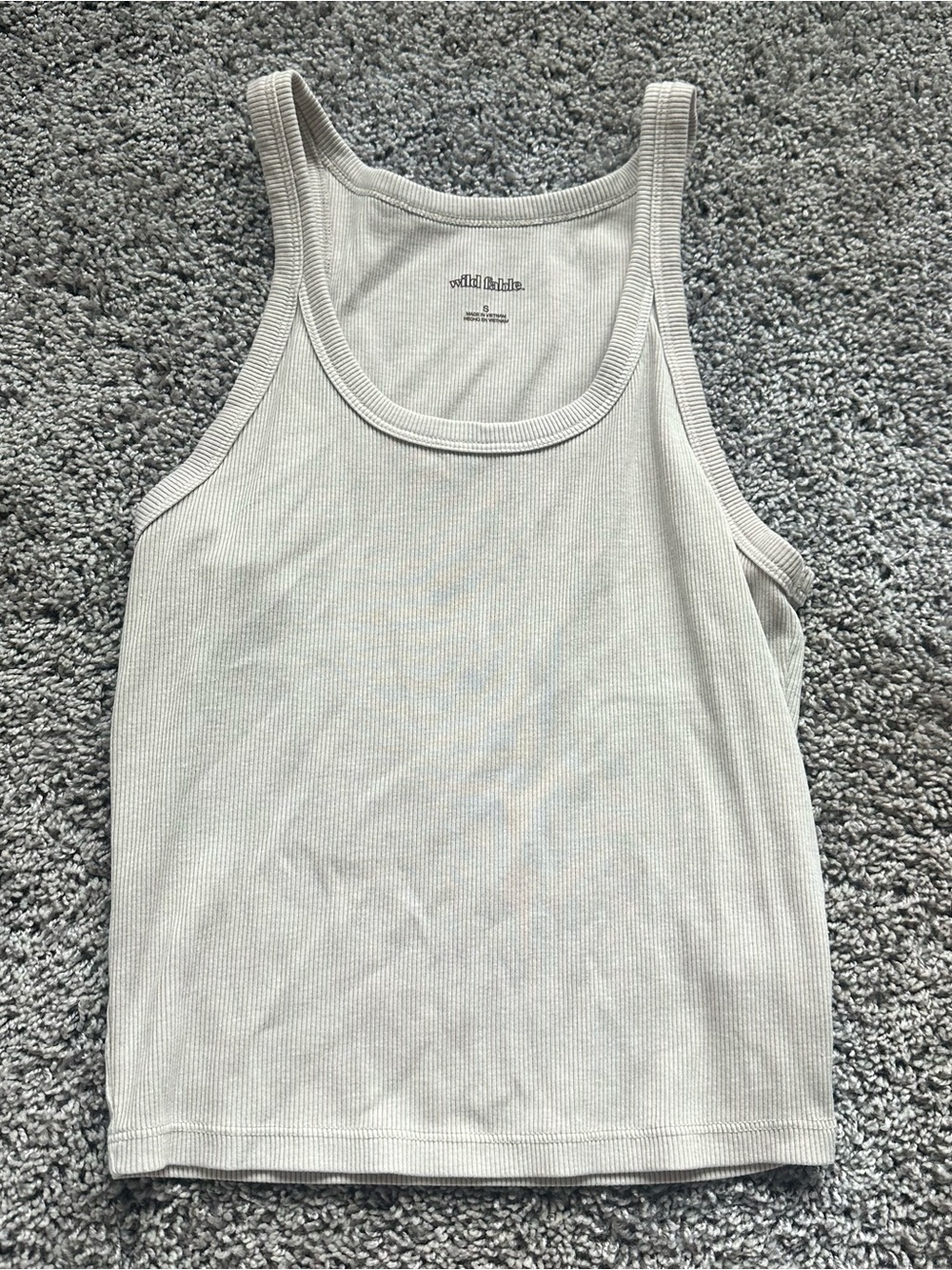 wild fable Ribbed Tank Top in Oatmeal